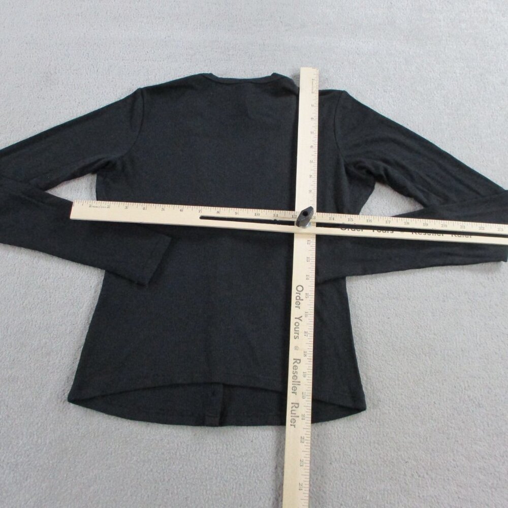 SKIMS Soft Lounge Cardigan Womens Small Onyx Black Button Front Long Sleeve NEW - Picture 6 of 9